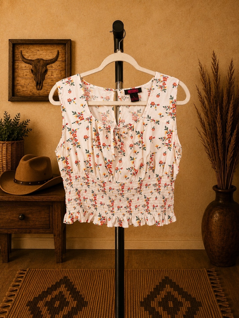 Set Of 2 Peasant Tops, Rock And Roll Denim And Wild Fable NWT, M-L - Picture 2 of 6
